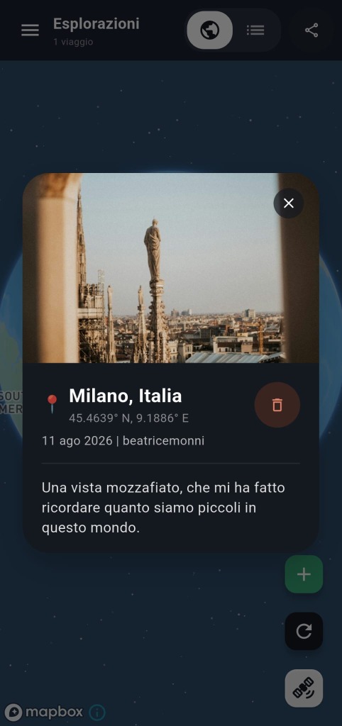 Around The World — Milan trip detail
