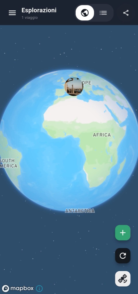 Around The World — interactive globe with Mapbox
